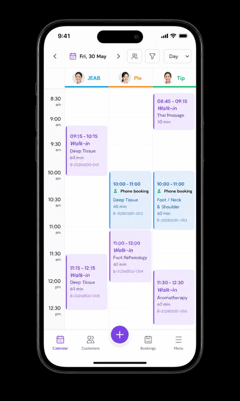 DayAI Calendar — ปฏิทินจัดการคิว